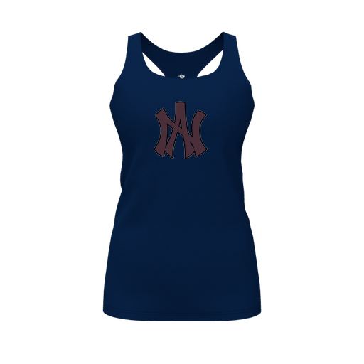[FT0TRBNV-FYS-LOGO2] Decker Racerback Tank Top (Female Youth S, Navy, Logo 2)