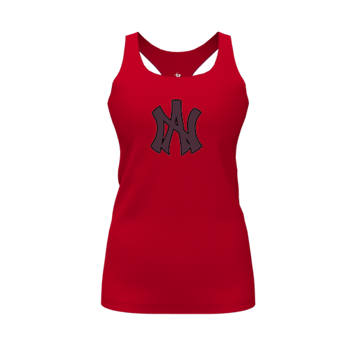 [FT0TRBRD-FYS-LOGO2] Decker Racerback Tank Top (Female Youth S, Red, Logo 2)
