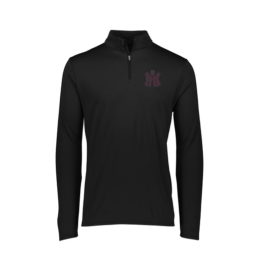 [FTLQFLBK-FAXS-LOGO2] Decker Women's Flex-Lite 1/4 Zip Shirt (Female Adult XS, Black, Logo 2)