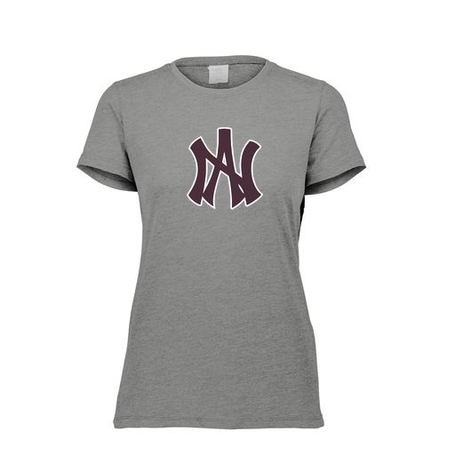 [FTSCUBGY-FAXS-LOGO1] Decker Women's Tri-Blend T-Shirt - Short Sleeve (Female Adult XS, Gray, Logo 1)