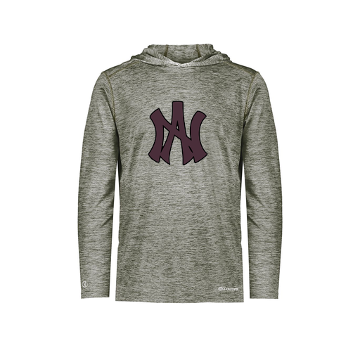 [FOLHCGGY-AS-LOGO2] Decker Men's Charge Hoodie (Adult S, Gray, Logo 2)