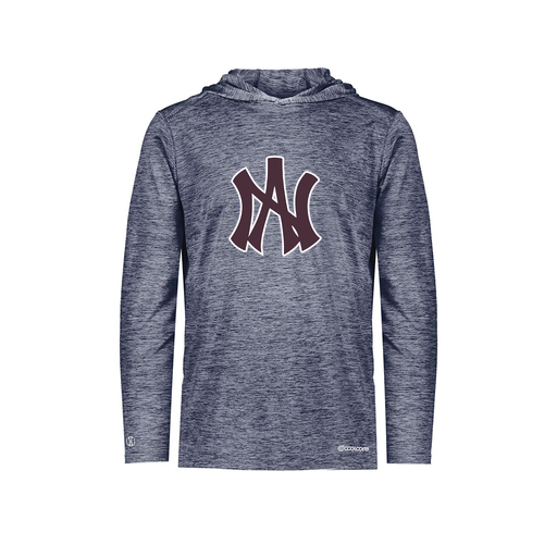 [FOLHCGNV-YS-LOGO1] Decker Youth Charge Hoodie (Youth S, Navy, Logo 1)