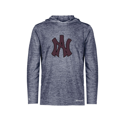 [FOLHCGNV-YS-LOGO2] Decker Youth Charge Hoodie (Youth S, Navy, Logo 2)