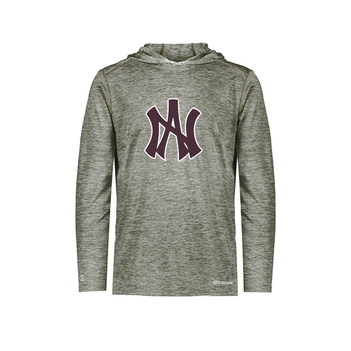 [FOLHCGGY-YS-LOGO1] Decker Youth Charge Hoodie (Youth S, Gray, Logo 1)