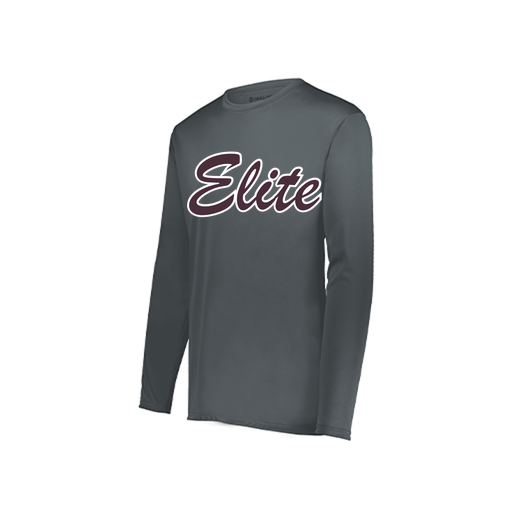 [222822.059.XS-LOGO3] Men's LS Smooth Sport Shirt (Adult XS, Gray, Logo 3)