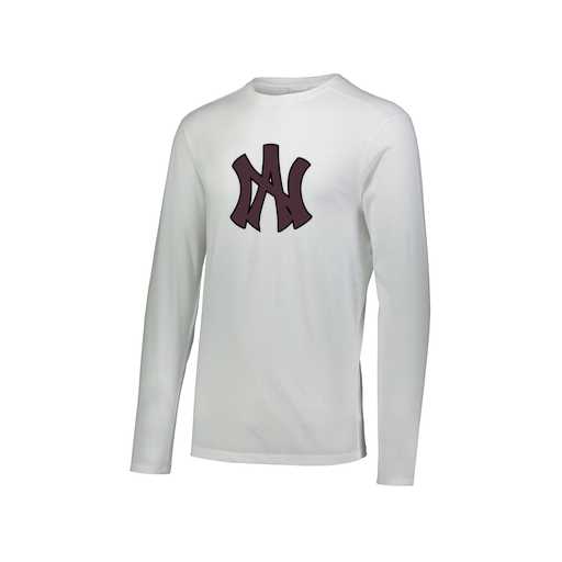 [FTLCUBWH-AXS-LOGO2] Decker Men's Tri-Blend T-Shirt - Long Sleeve (Adult XS, White, Logo 2)