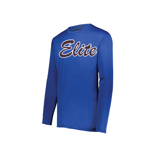 [222823.060.S-LOGO3] Youth LS Smooth Sport Shirt (Youth S, Royal, Logo 3)