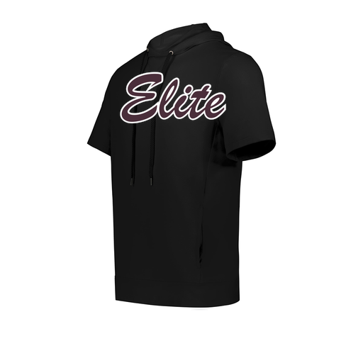 [222605.080.S-LOGO3] YOUTH VENTURA SOFT KNIT SHORT SLEEVE HOODIE (Youth S, Black, Logo 3)